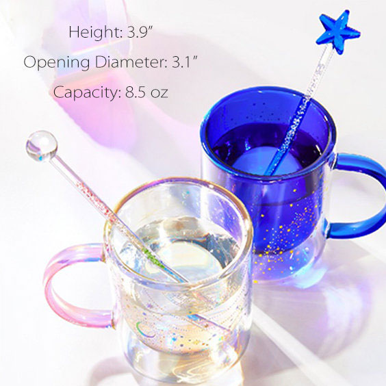 Ethereal Galaxy Glass Mug - mug-001