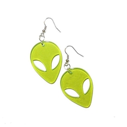 Alien Head Earrings 