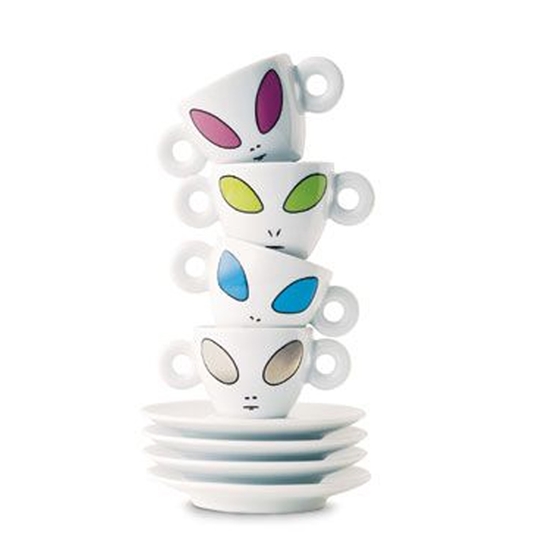 Alien Head Tea Set - 1007-01-blu