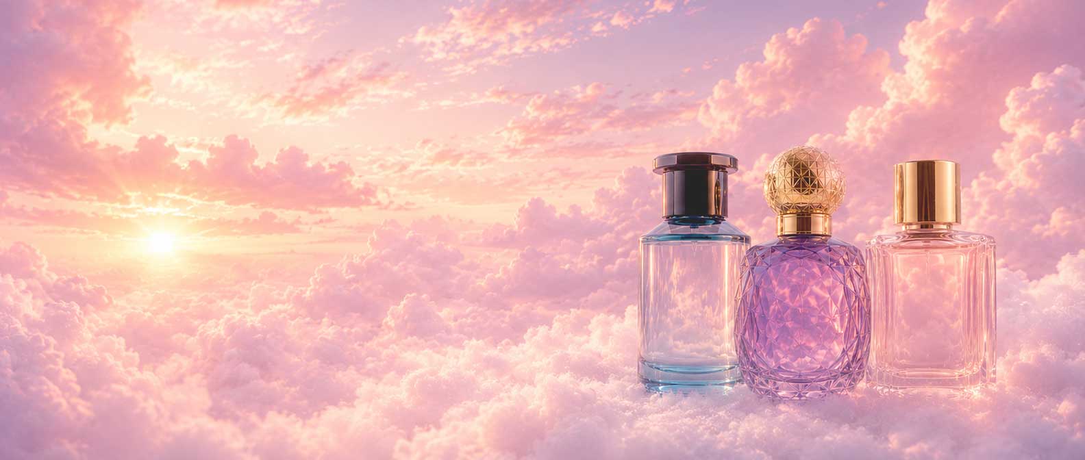 Perfume Bottles In The Clouds
